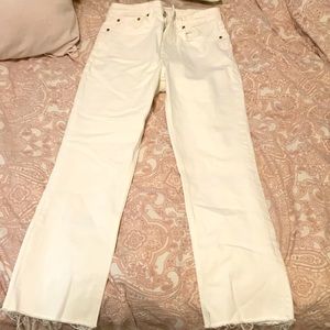 Zara white jeans